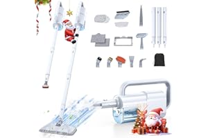 ScrubWiz 10-in-1 Steam Cleaner, Steam Mop & Handheld Steam Cleaner, 350ml Water Tank, 10s Fast Heating, 2 Steam Modes, Portable Steamer for Kitchen, Floor, Tiles, Home, BBQ Grill, Ergonomic Handle