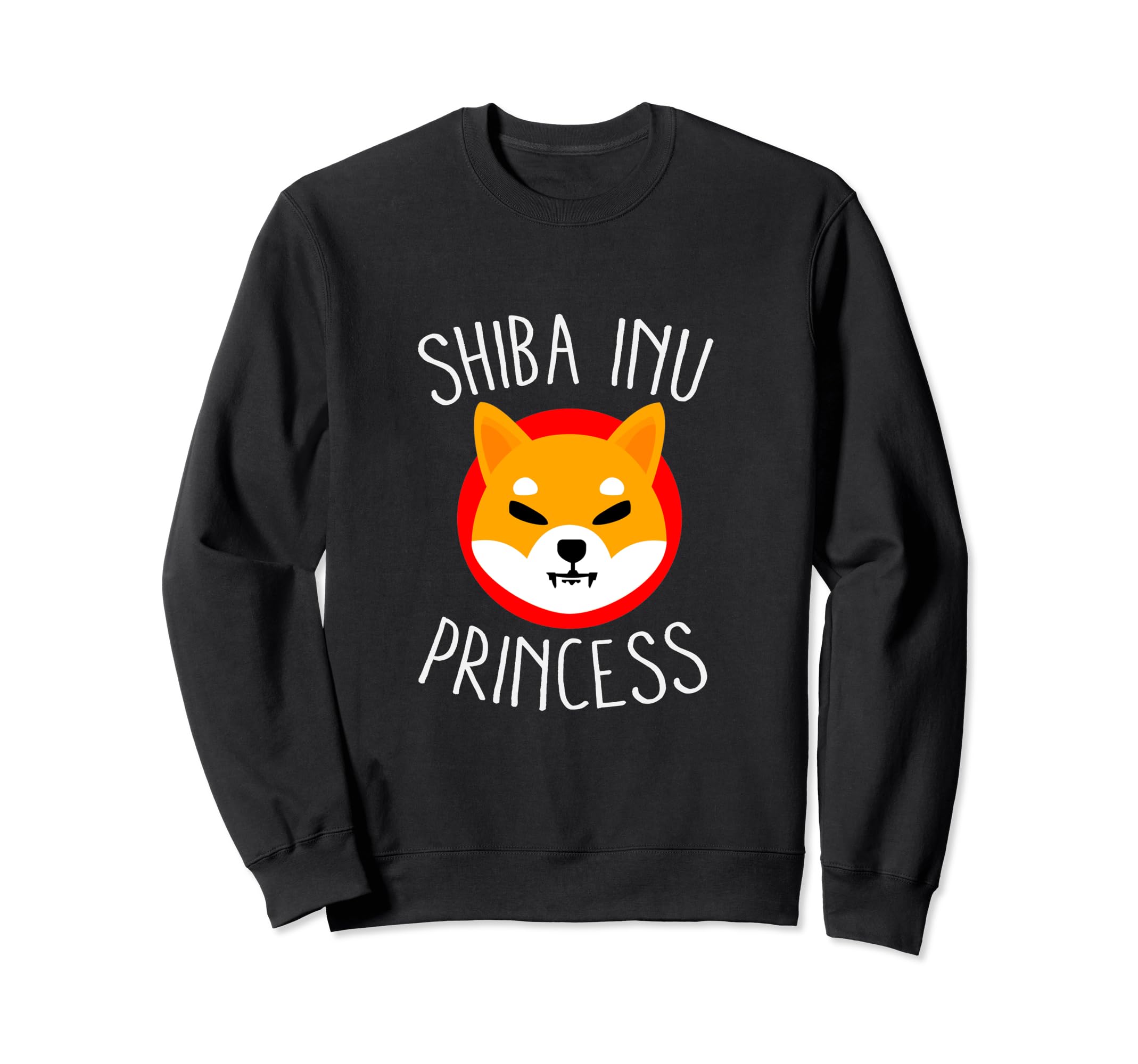 Shiba Inu Princess Funny Shib Coin Cryptocurrency Blockchain Sweatshirt
