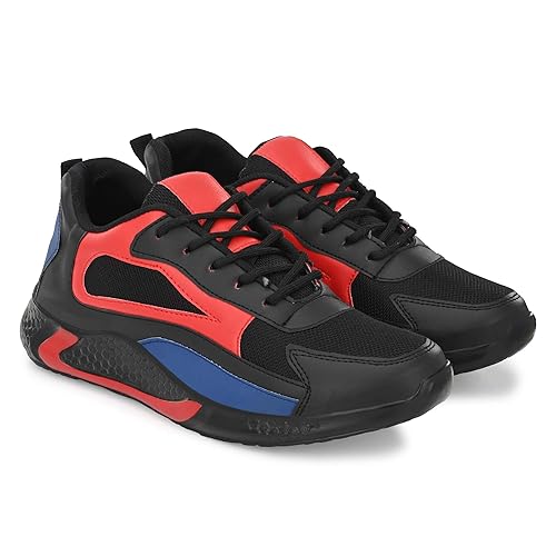 Buy A.S. Running Shoes for Men (Red/Black) at Amazon.in