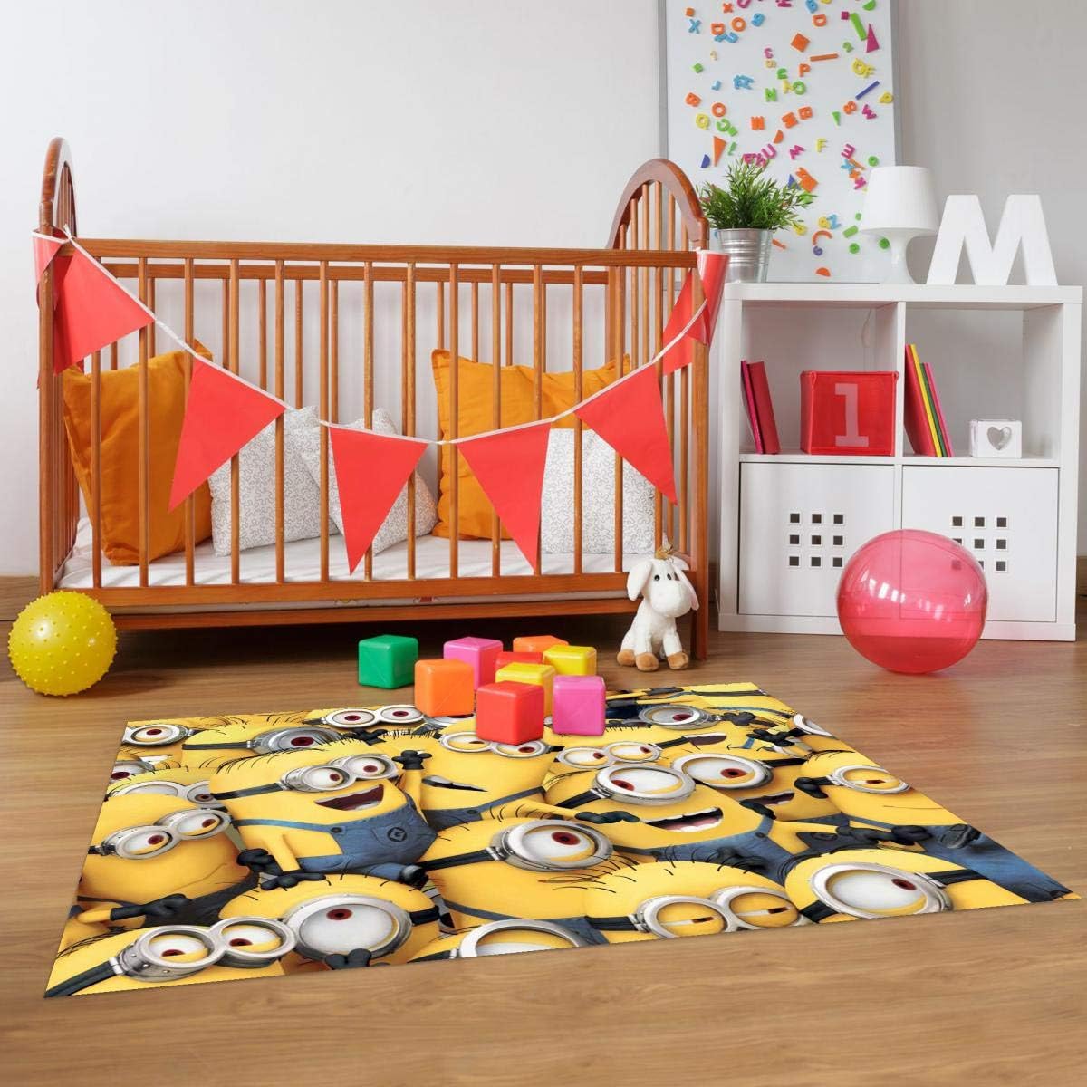 UNAMOURDETAPIS A Love of Yellow 33852 Minions Children's Rug Polyamide Mat 95 x 133 cm