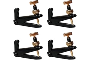 YMC 1 Set 4 pcs Full Size 4/4,3/4 Violin Fine Tuners String Adjusters Fine Tuners-Black
