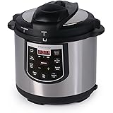 Presto 02141 6-Quart Electric Pressure Cooker, Black, Silver