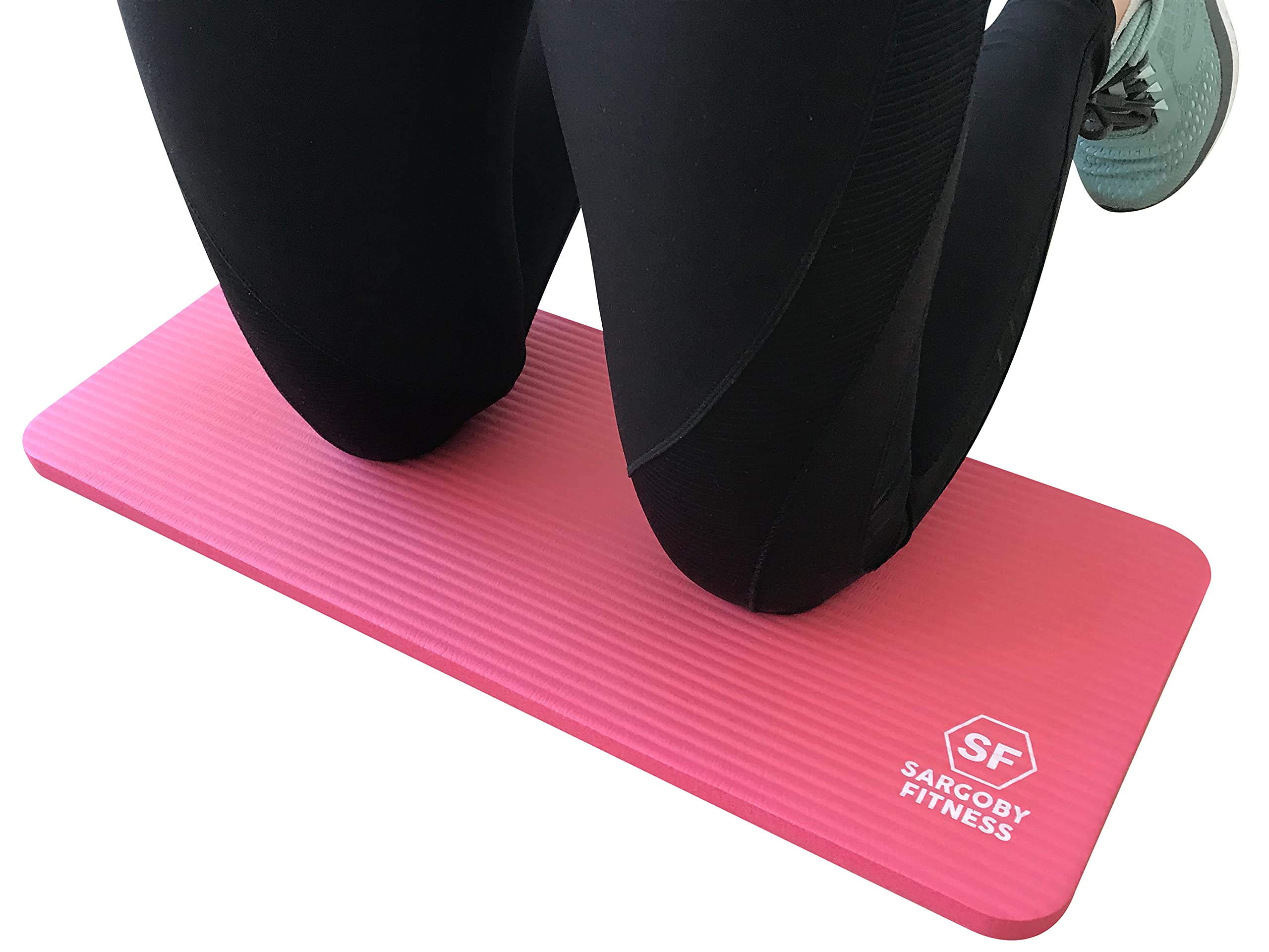 Sargoby Fitness Yoga Knee Pad 15mm (0.6'') Thick to Provide Cushioning Also use for Elbows Forearms & Wrists — image 1