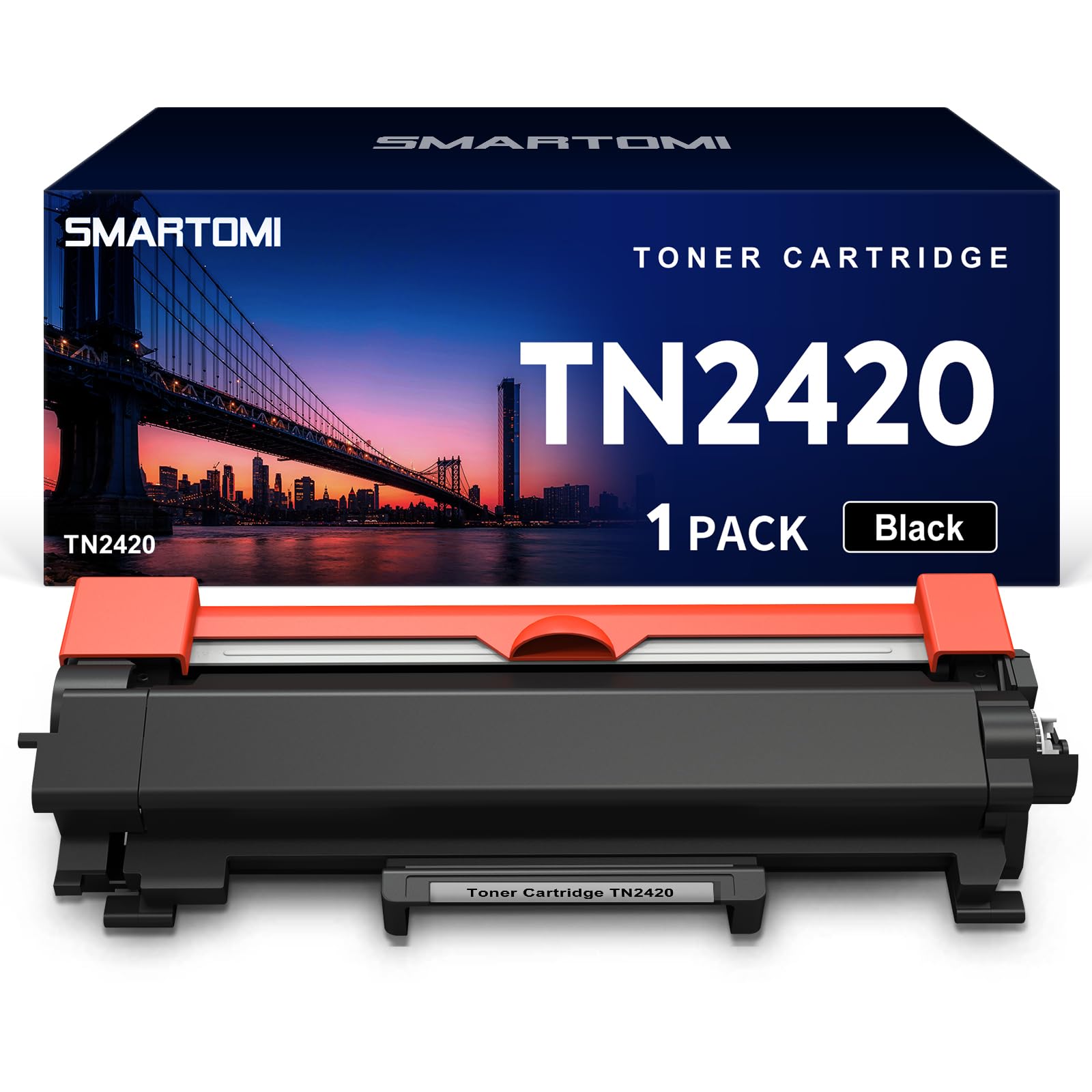 SMARTOMI TN2420 TN-2410 Compatible Toner Cartridges for Brother TN2420 TN2410 for DCP-L2510D L2530DW L2550DN HL-L2310D L2350DW L2357DW L2370DN L2375DW MFC-L2710DN L2710DW L2730DW L2750D(1 Black)