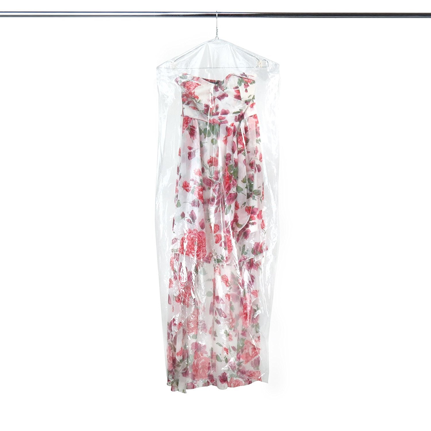 Hangerworld Pack of 20 Clear 80 Gauge Dry Cleaning Laundrette Polythylene Garment Cover Protector Bag (54 inch)