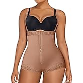 SHAPELLX Fajas Colombianas Shapewear for Women Tummy Control Postpartum Body Shaper Butt Lifting Open Bust Bodysuit