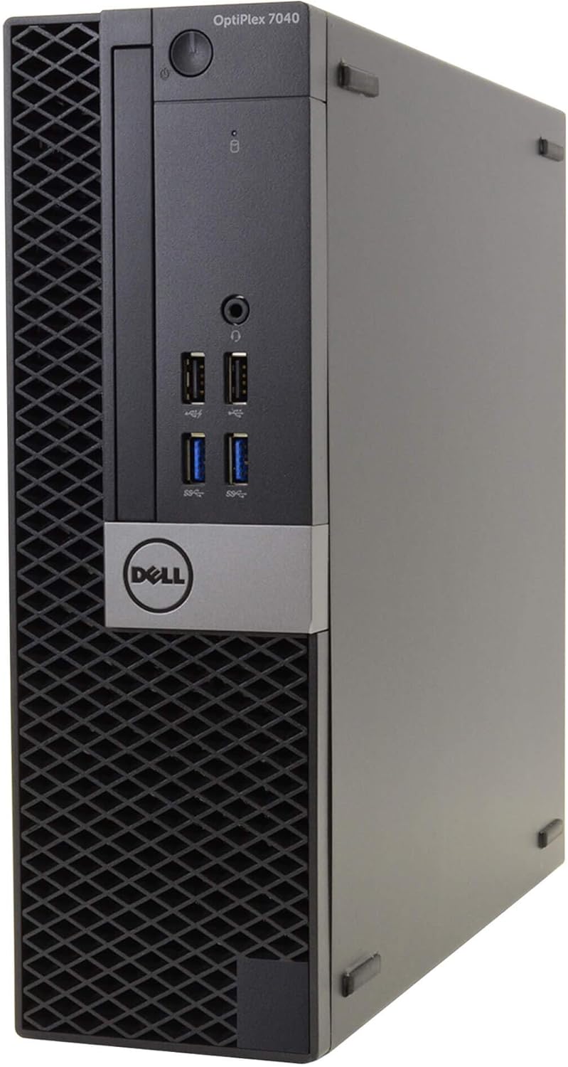 Dell OptiPlex 7040-SFF, Core i7-6700 3.4GHz, 16GB RAM, 480GB Solid State Drive, DVD, Windows 10 Pro 64bit, (Renewed)