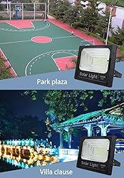 100W Solar Flood Light Outdoor Dusk to Dawn with