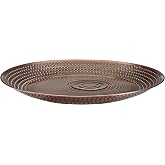 Bird Bath Basin Only, Water Fountain for Outside Backyard, Outdoor, Patio, Garden, Birdbath Gift for Bird Lovers Watchers, Large 20" Copper Metal Bronze Finish by Good Directions