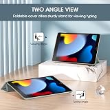 ProCase iPad 10.2 Case 9th 8th 7th Gen Slim Translucent Back Light Grey view 5