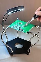 Lytool Helping Hands Soldering Station with 3X Magnifying LED Lamp view 7