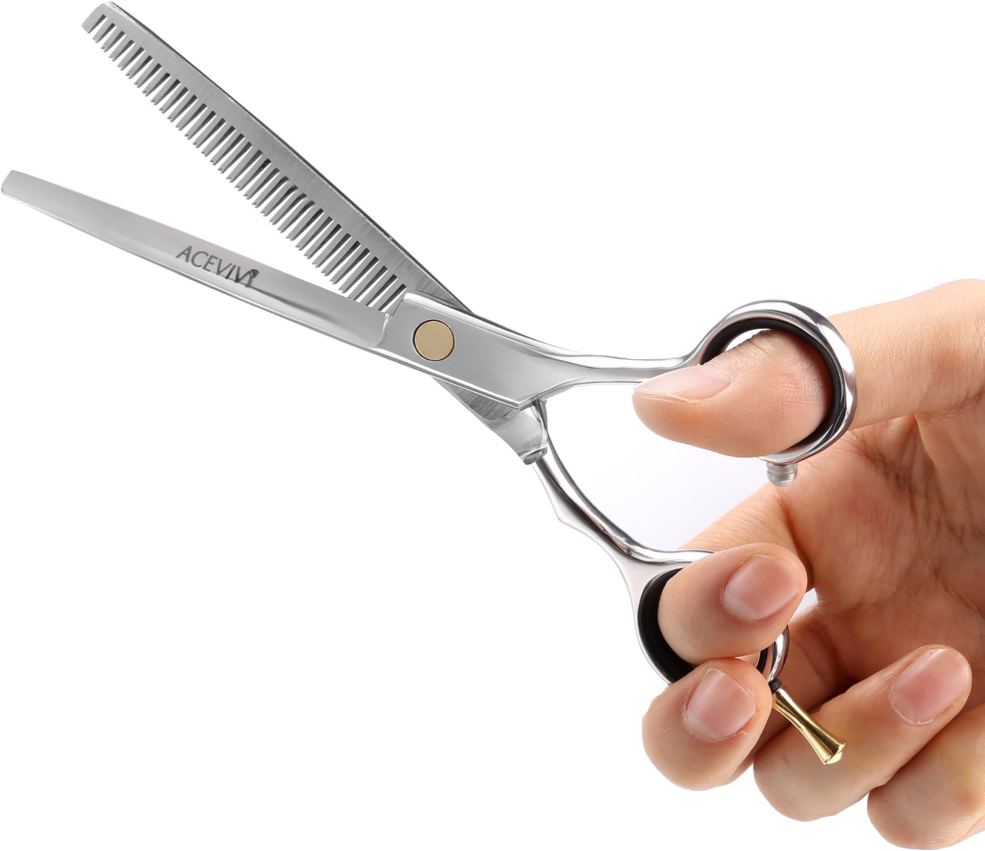 TS09 Professional Barber Thinning Scissors, Hair Teeth Texturizing Cutting Scissor,Haircut Cutter Shears 5.5"