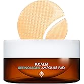 P.CALM Retinolagen Ampoule Pad – 60 Hydrogel Pads with Retinol & Vegan Hydrolyzed Collagen for Pore Tightening & Skin Elasticity, Korean Glass Skin (85g / 2.00 oz)