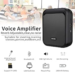 SHIDU Mini Voice Amplifier Portable Rechargeable