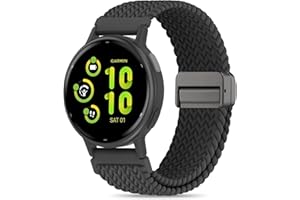 Folavii 20mm Magnetic Braided Nylon Band Compatible With Garmin Vivoactive 6/Vivoactive 5/3/3 Music Watch Bands, Quick Release Stretchy Strap Replacement for Venu Sq 2/Forerunner 55/165/245/6454.4 out of 5 stars 439$6.99