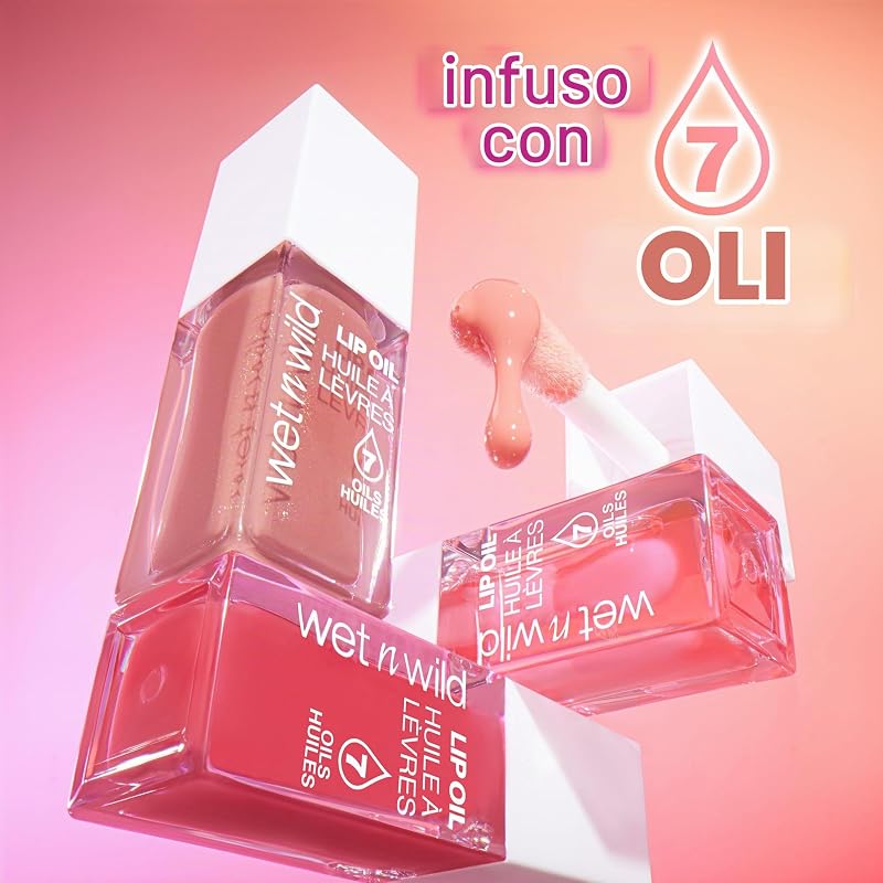 Lip Oil, Gloss Labbra Nutriente e Non Appiccicoso Arricchito con 7 Oli Naturali, Formula Leggera e Rimpolpante per un Effetto Lucido Specchiato, Cocoa Rose