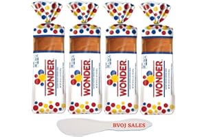 Wonder Bread Family Loaf Pack of 4 And (1) BVOJ SALES Spatula