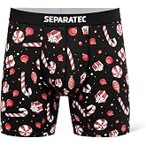 Separatec Mens Underwear Cardlefit Pouch Funny Boxer Briefs Anti Chafing | Bamboo Rayon, Ultra Breathable & Moisture Wicking Comfort, Cooling, Soft, Lightweight Feel for Summer Travel & Everyday Wear