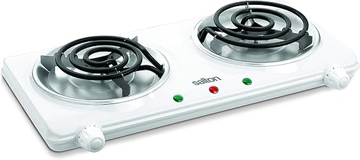 Amazon Com Salton Double Coil Portable Electric Cooktop With