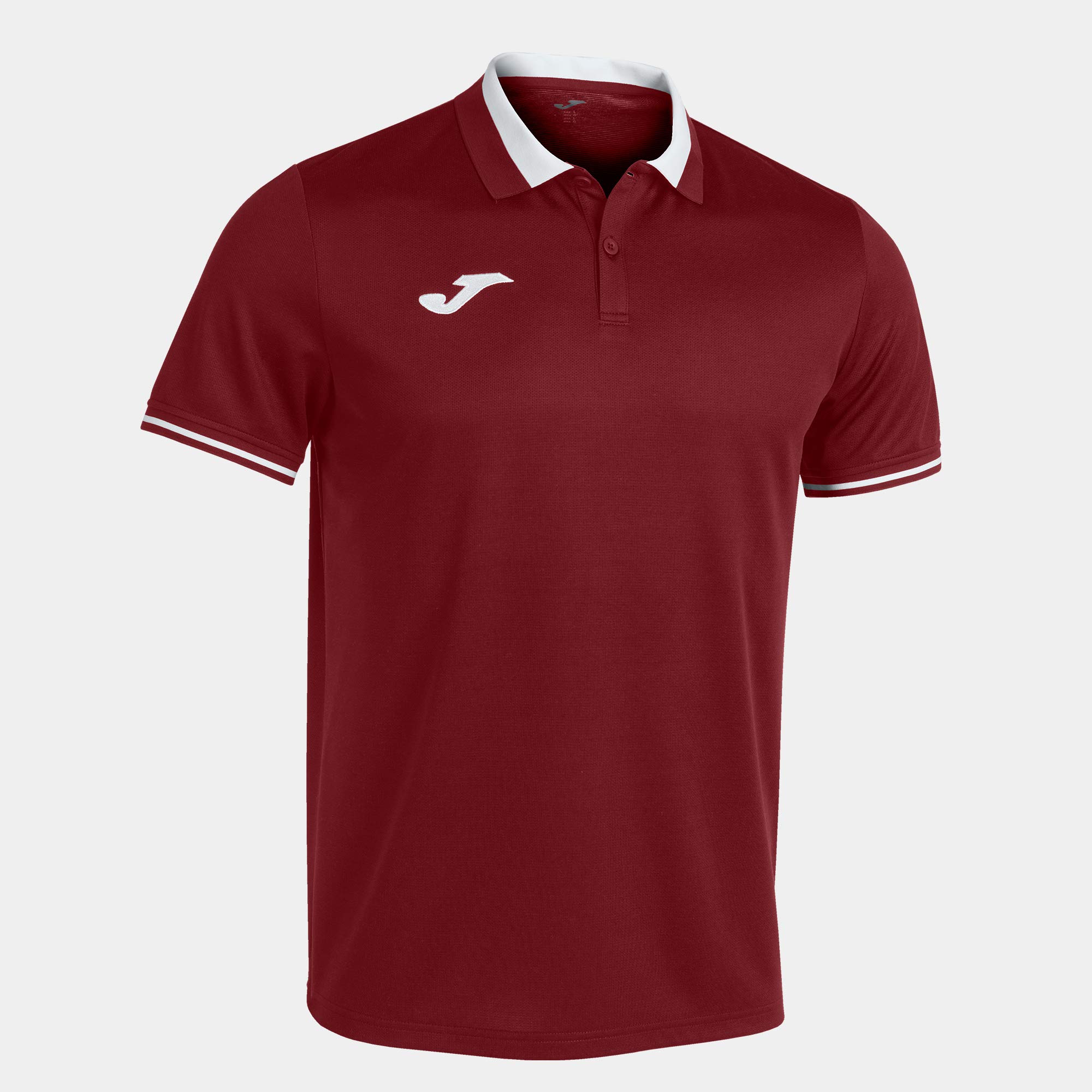 Joma Men's Championship VI Polo Shirt White/Burgundy โ image 1