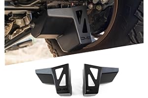 DV8 OFFROAD DV8 Rear Shock & Link Skid Plates for 2024 Toyota Tacoma | Protects Lower Shock Mount & Link | Built-in Drain Holes | Single Piece Design | Fully Bolt-On Installation | Black Powder Coat | 4mm Steel