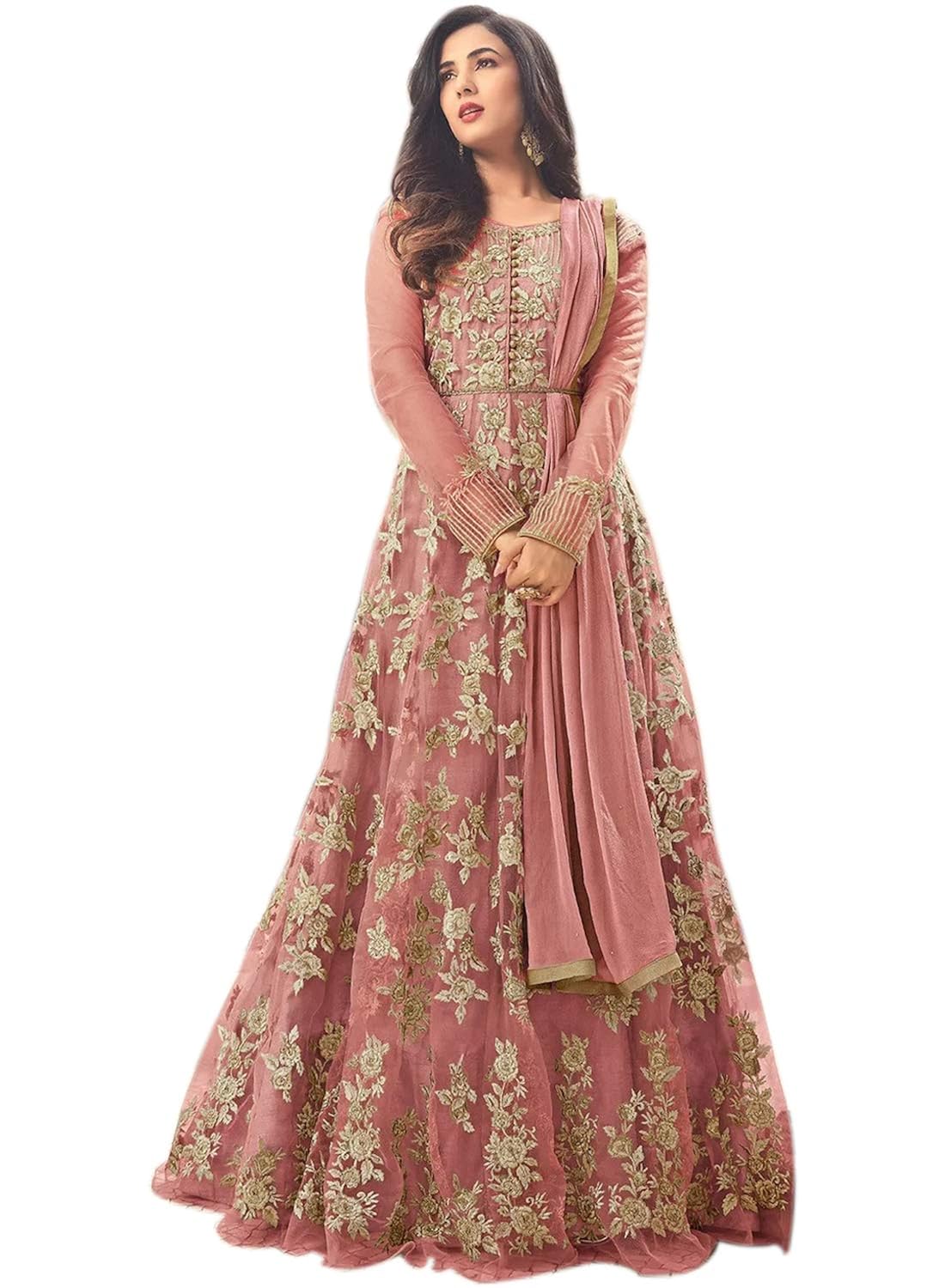 semi stitched anarkalis