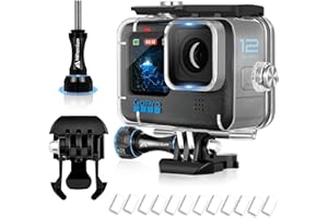 MIPREMIUM Waterproof Case for GoPro Hero 13 Black Hero 12 Black Hero 11 Black Hero 10 Black Hero 9 Black Protective Underwater Diving Housing Accessories, Dive Kit for Go Pro Hero13, 12, 11, 10,9 Action Camera