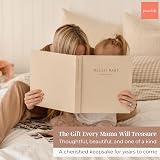 Peachly Unisex Memory Book Minimalist First Year Keepsake Olive Linen view 5