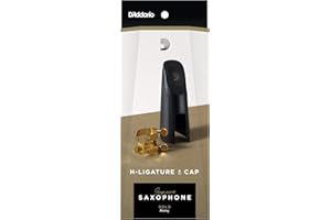 D'Addario Rico H-ligature and Cap for Saxophone Soprano,HSS1G