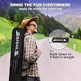 BAGAIL Badminton Net Foldable Nylon Stand Adjustable Height 3m 4.2m 5.2m view 7