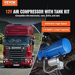 VEVOR 12V Air Compressor with 1.6 Gallon
