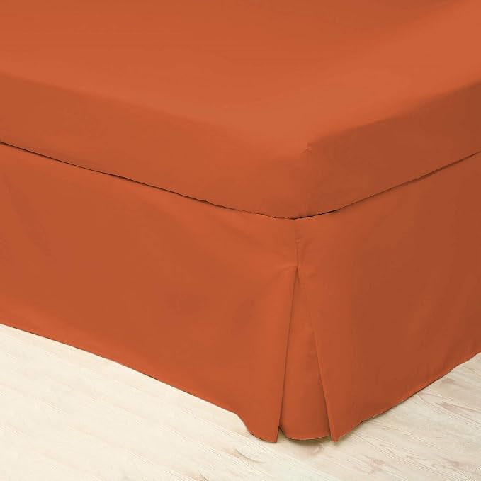 Belledorm Orange Platform Valance Sheet (Double) 200 Thread Count