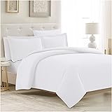 Mellanni King Duvet Cover Set - 5 PC Iconic Collection Bedding Set - Hotel Luxury, Extra Soft & Cooling - 1 Comforter Cover, 
