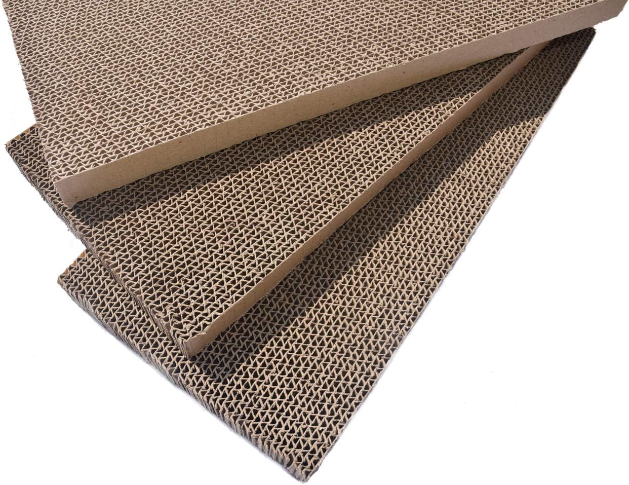 PATTNIUM 3 in 1 Corrugated Cat Scratcher Cardboard Scratching Pad Toys with Catnip Scratch Lounge Bed for Cats Pack of 3 : Pet Supplies