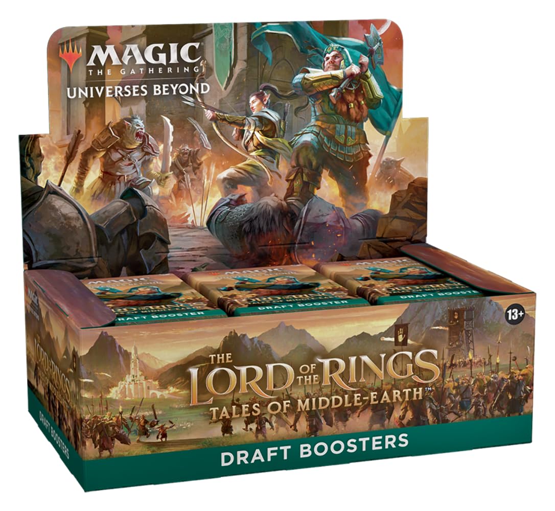 Magic: The Gathering The Lord of the Rings: Tales of Middle-earth Draft Booster Box - 36 Packs + 1 Box Topper Card