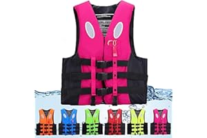 BAHELS Adult Kayak Vest High Buoyancy Swim Vest Women's Men's Adjustable Safety Jacket Swimming Fishing Outdoor Water Sports，Surfing, Rafting, Kayaking (Color : Pink, Size : XX-Large)
