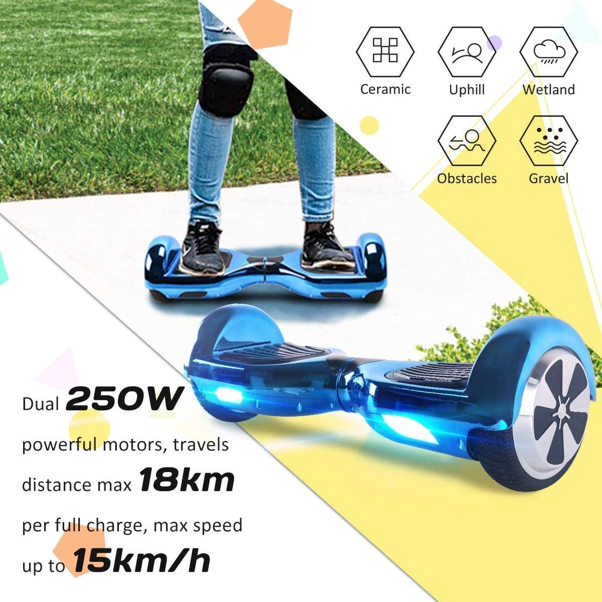 self balance hoverboard tout terrains scooter electrique moteur 500w windgoo overboard hover board bluetooth 6 5 pouces jeux de plein air et sports jouets genesis gs com entendre la page coloriage