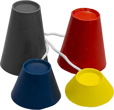 Longridge Jumbo Rubber Winter Golf Tees 4 Pack Multi-Color
