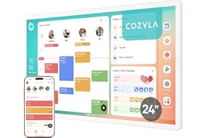 Cozyla Calendar Plus 2: 24" Smart Digital Calendar Wall Touch Screen & No Subscription Family Dashboard, Electronic Display f