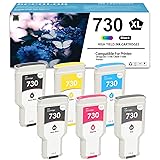 730 Ink Cartridges 300ML 6-Pack P2V68A P2V69A