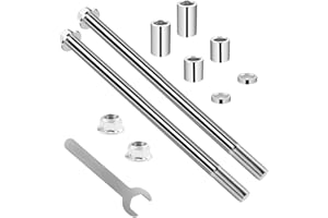 MFC·passion 12mm 215mm Front Rear Wheel Axle with Bushing 30mm 20mm 5mm Compatible with 50cc 110cc 125cc Dirt Bike Moped Scooter QUAD ATV Mini Bike Parts 2PCS