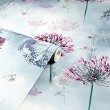 Arthouse Spring Meadow Duck Egg Wallpaper Floral Print view 5