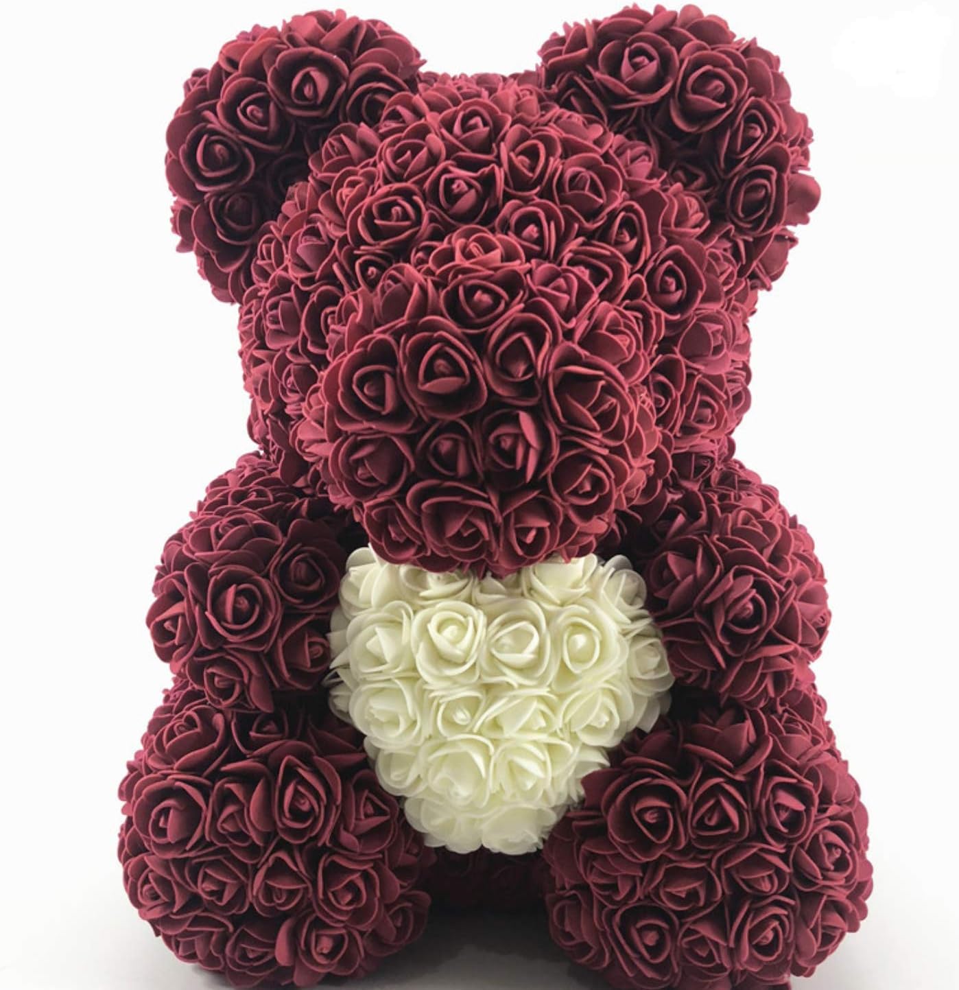 artificial rose teddy bear