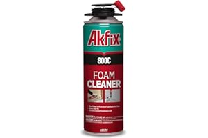 Akfix 800C Insulation Spray Foam Gun Cleaner - Great Sealant Remover, Dissolves Spray Polyurethane Foam | 1 Pack, 16.9 oz. | 