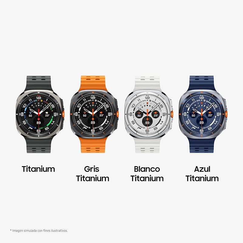 Galaxy Watch Ultra 2025 47mm - Smartwatch LTE con IA, Titanio, Botón Personalizable, Control de Salud, Garantía del Fabricante 3 Años + 1 año Extra, Plata Titanio (Versión española)