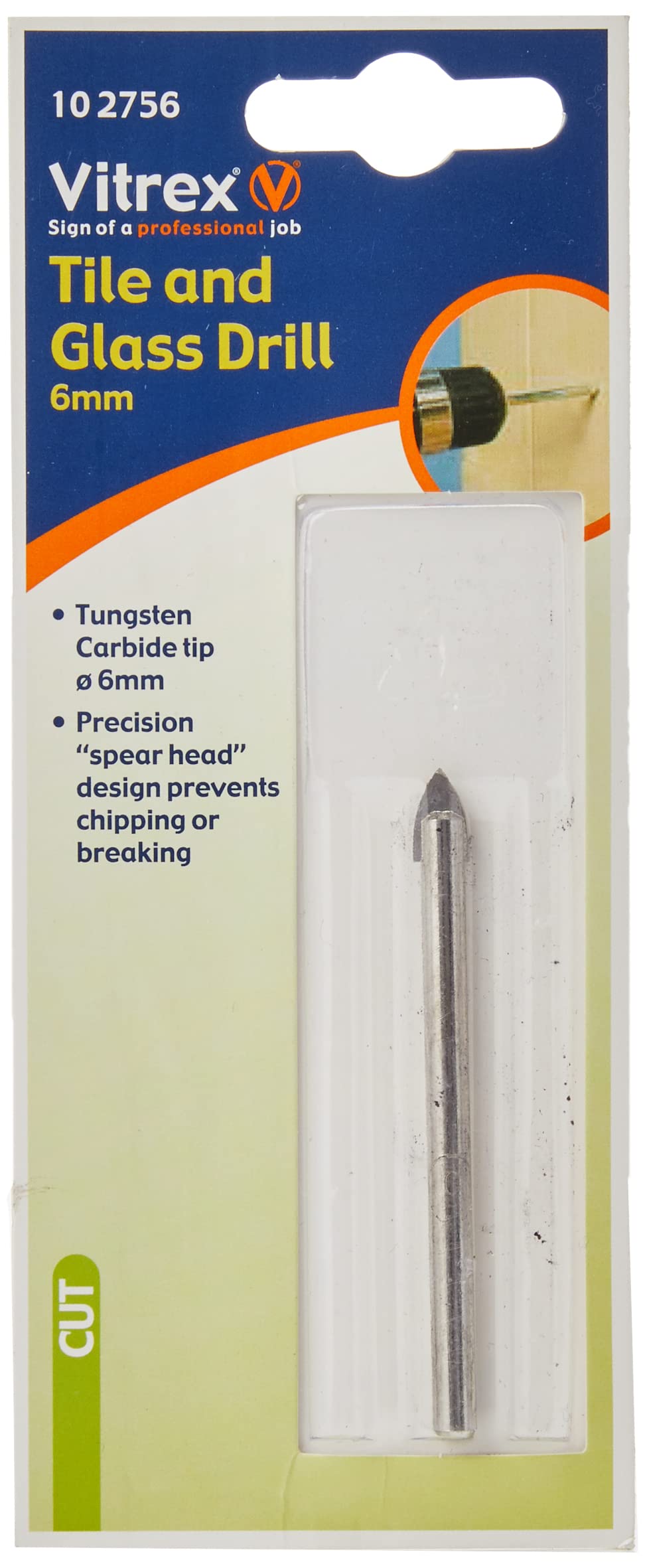 Vitrex 10 2756 Tile and Glass Drill 6mm