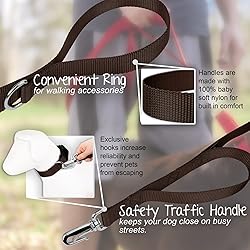 Country Brook Petz - Deluxe Nylon Dog Leash with