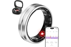 Dkeof Smart Ring Fitness Tracker for Women Men - Waterproof Health Rings for Sleep Tracker, Heart and Blood Oxygen Monitor, Fitness Ring for Family Care,Step and Burned Calories Counter(9#