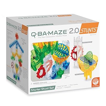 Mindware Q-BA-Maze 2.0 Starter Stunt Set, Multi Color