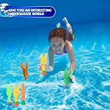 COSORO 3Pcs Diving Seagrass Toys Pool Sinking Toys for Kids 7-12 view 3